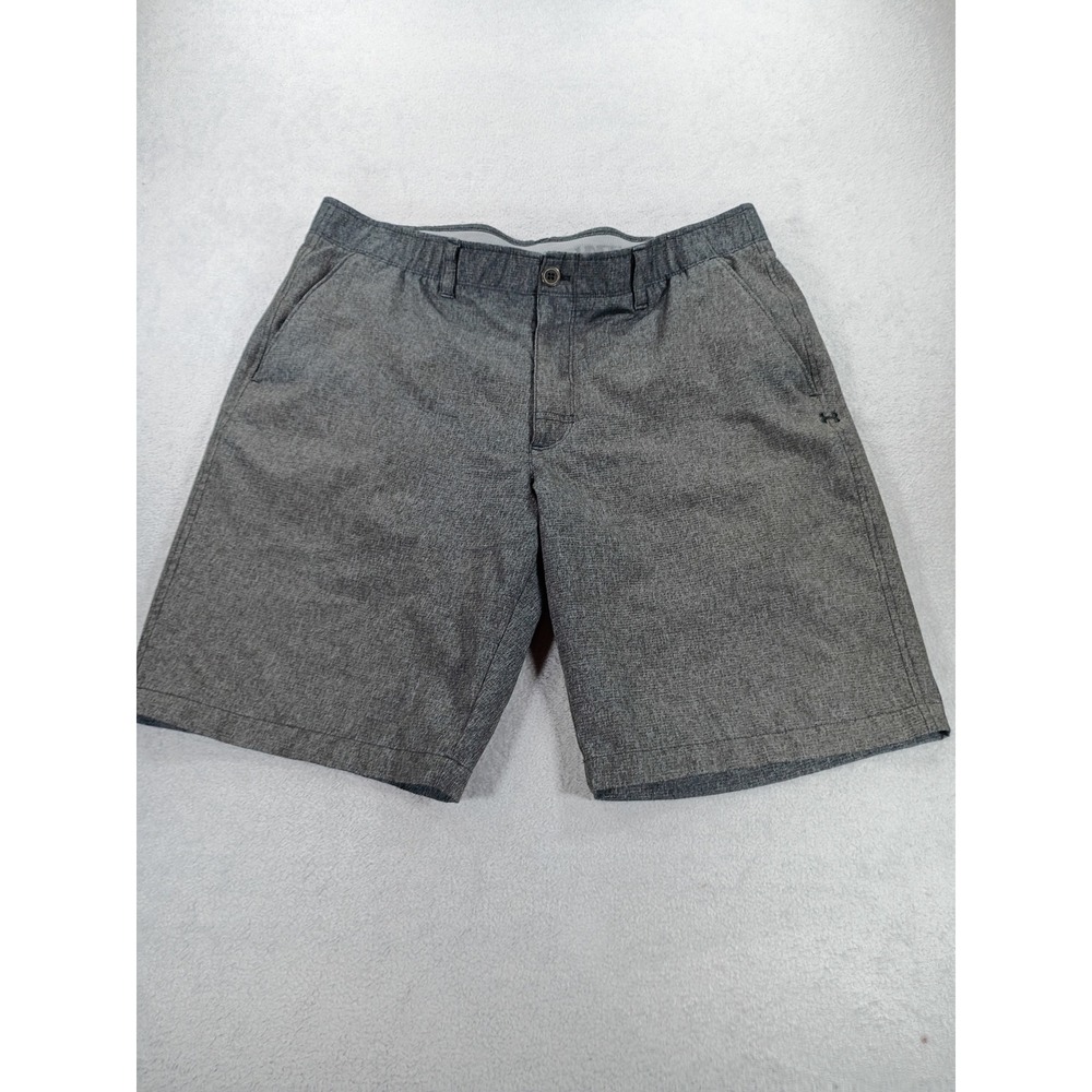 Under Armour Mens HeatGear Shorts Grey 38 Loose Fit Performance